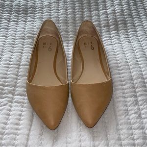 Size 7.5 medium beige flats